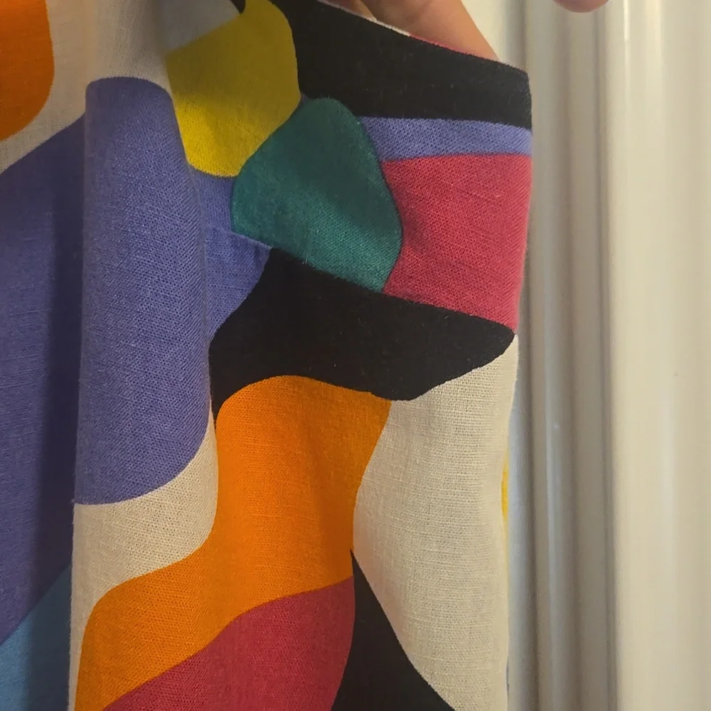 a new day Multicolor Abstract Slip Dress in Black, Orange, Cream - Picture 3 of 5